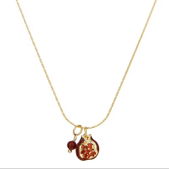 Fruit necklace Gold Red Charm Pendant Necklace - Picture 12 of 13
